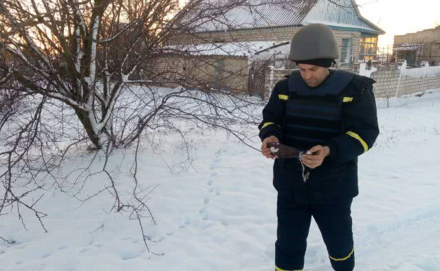 Уничтожено минометную мину, обнаруженную в одном из сел Голопристанского района