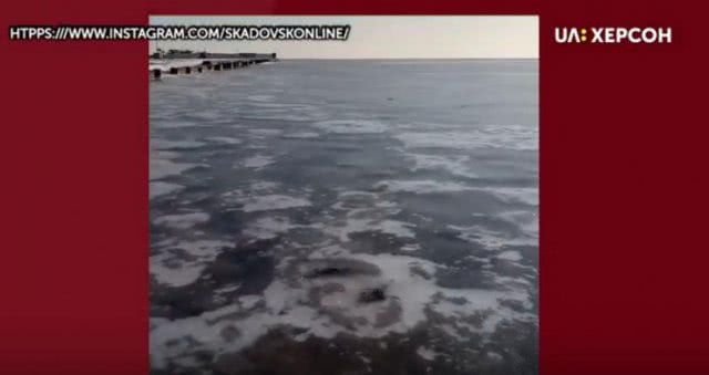 У берегов Херсонщины замерзло Черное море