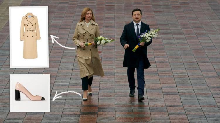 Леди Зе пришла к Кобзарю в туфлях Prada и тренче за 65 000 гривен
