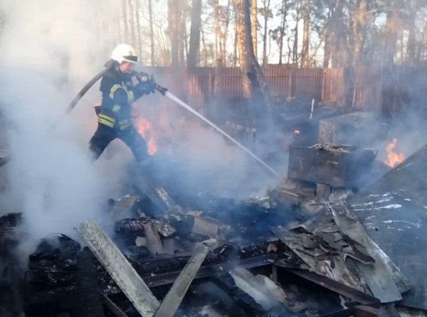 Ліквідовано пожежу в дачному кооперативі на лівобережжі Дніпра