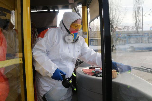 «Херсонэлектротранс» вводит дополнительные меры по дезинфекции подвижного состава