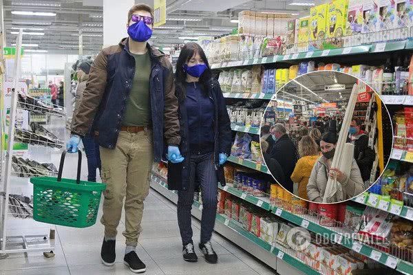 Из-за закрытия маленьких магазинов украинцы штурмуют гипермаркеты: появились фото