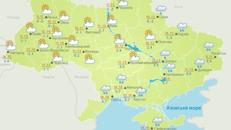Сразу после  Пасхи синоптики прогнозируют в Украине сильный ветер и заморозки
