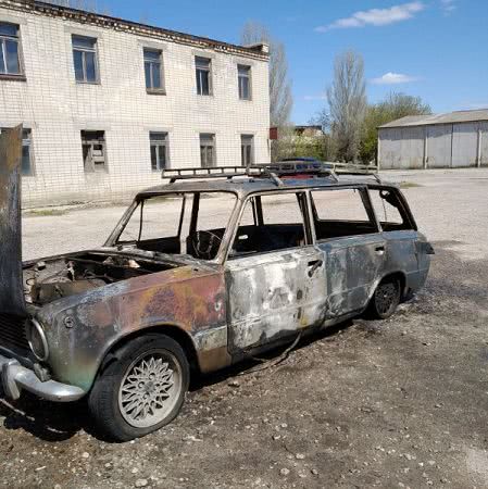 Скадовські рятувальники ліквідували пожежу автомобіля