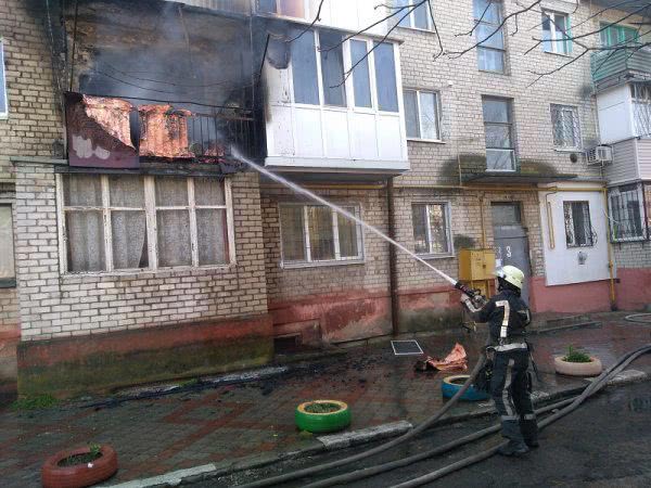 У Херсоні ліквідовано пожежу у багатоповерхівці