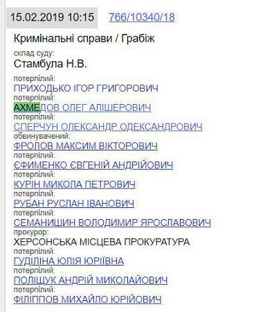 Олега Алишерова обокрали. суд