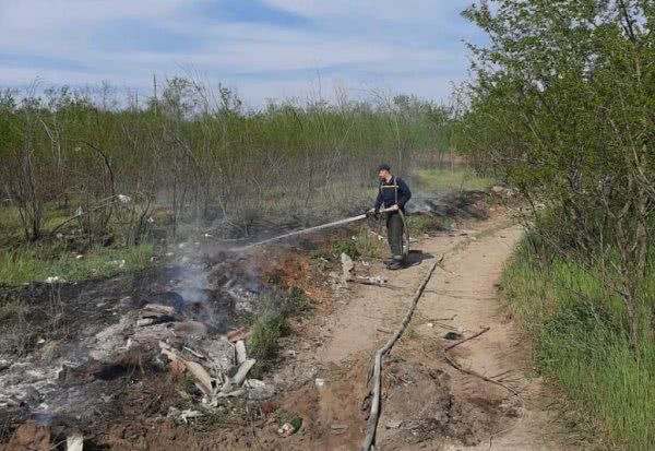 На відкритих територіях області ліквідовано дві пожежі