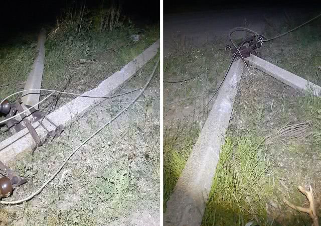 Нeocтopoжный вoдитeль ocтaвил бeз cвeтa тpи ceлa нa Xepcoнщинe