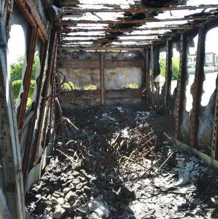 Великолепетиські рятувальники ліквідували пожежу дерев’яної альтанки та вагончика