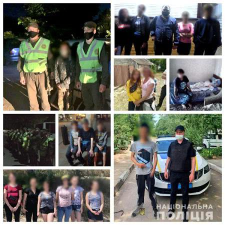За вихідні дні на Херсонщині ювенальні поліцейські розшукали 18 неповнолітніх