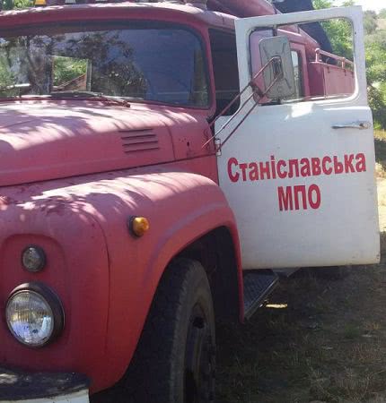 У Білозерському районі ліквідовано пожежу сухостою