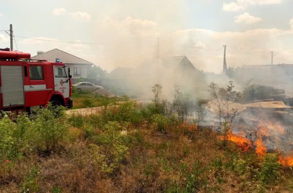 Рятувальники Херсонщини 8 разів виїжджали на ліквідацію пожеж в екосистемах