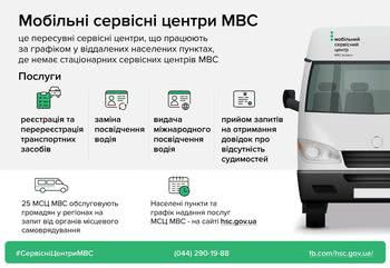 На Херсонщині відновлює роботу мобільний сервісний центр МВС
