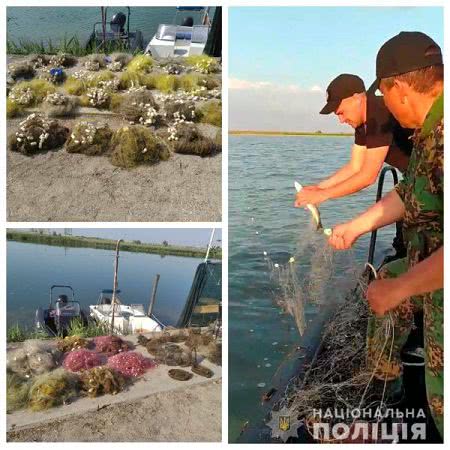 Водні поліцейські виявили 35 браконьєрських сіток в Генічеському районі