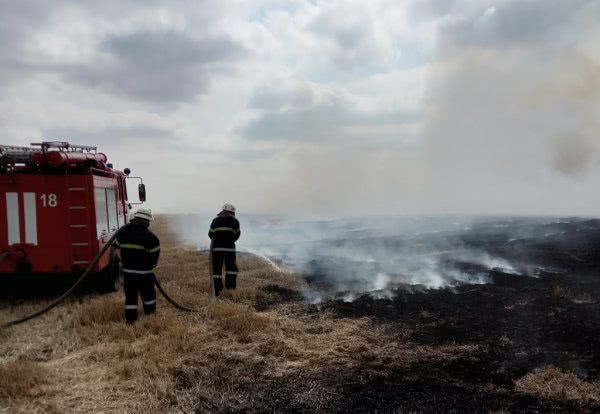 В Новотроїцькому районі двічі горіли пожнивні залишки