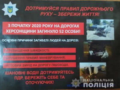 На Херсонщині під час відпрацювання «Безпечне шосе» виявили 3750 порушень ПДР