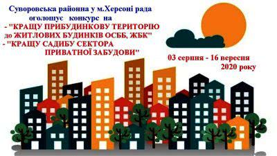 У Херсоні шукають кращий будинок та прибудинкову територію