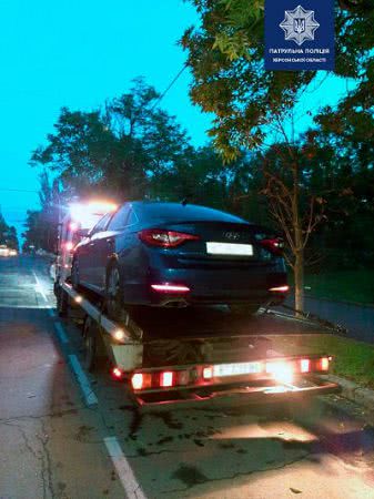 Автомобіль нетверезого водія відпрвили на штрафмайданчик