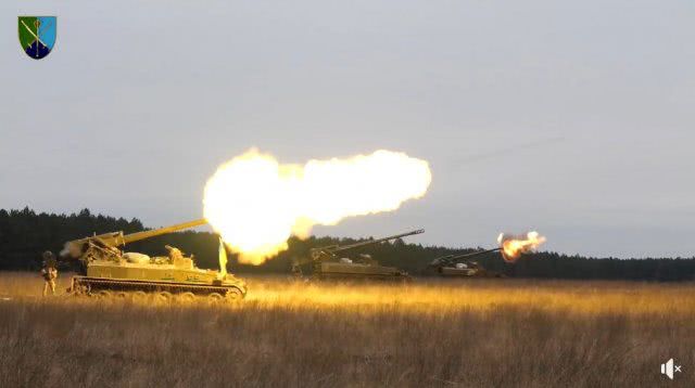 На Херсонщине артиллеристы ВСУ провели учения с боевой стрельбой