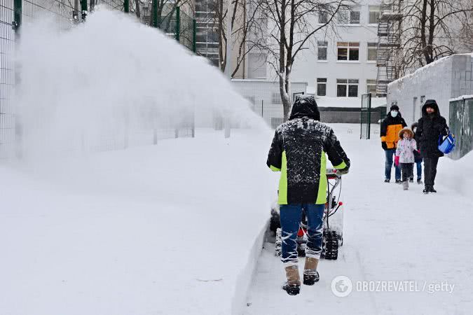 В некоторых регионах высота снега достигла 40 см