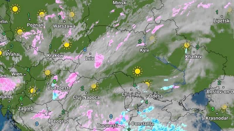 В Украину пришел атмосферный фронт