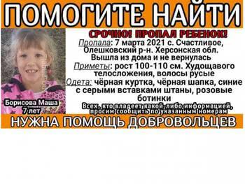 Семилетнюю Машу Борисову полиция нашла мертвой