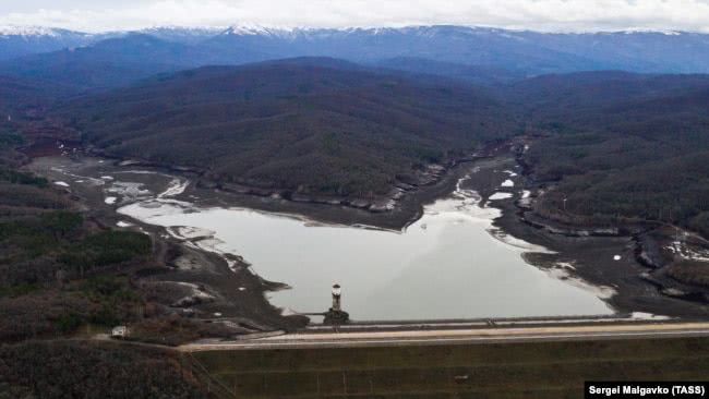 Загорское водохранилище, Бахчисарайский район, январь 2021 года