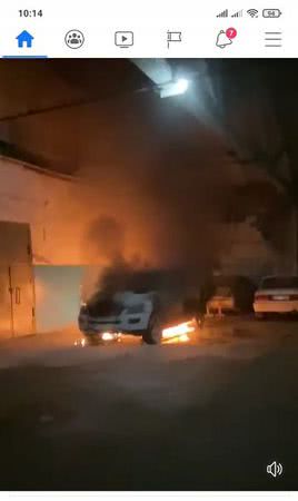 В Херсоне горело престижное авто. Поджигателя задержали