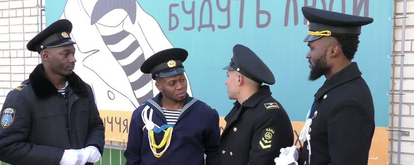 У Херсоні африканські студенти морської академії читали вірші Тараса Шевченка