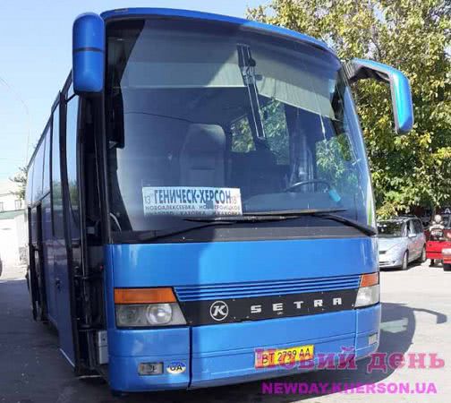 Автобусом из Геническа в Каховку можно попасть только к обеду