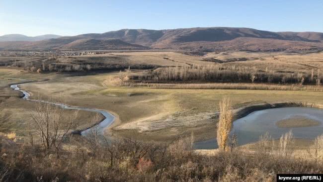 Белогорское водохранилище, ноябрь 2019 года
