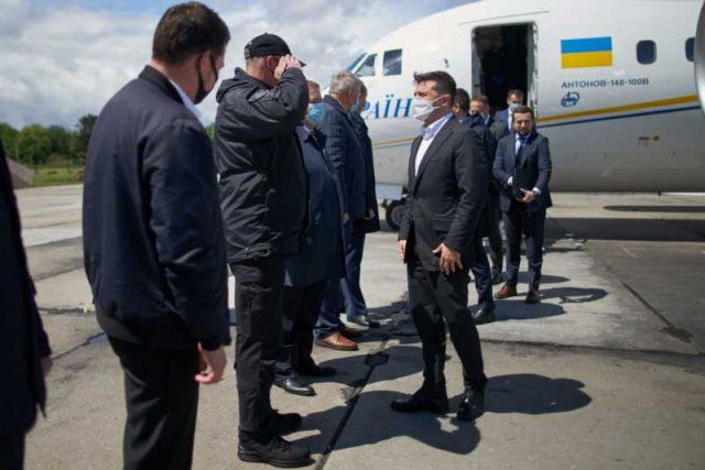 Зеленский прибыл с рабочей поездкой в Херсонскую