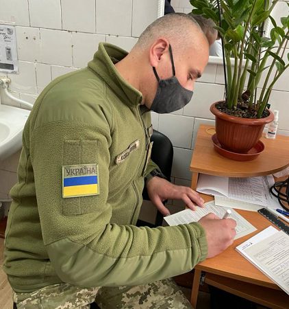 Пограничники Херсонского отряда прививаются от Covid-19