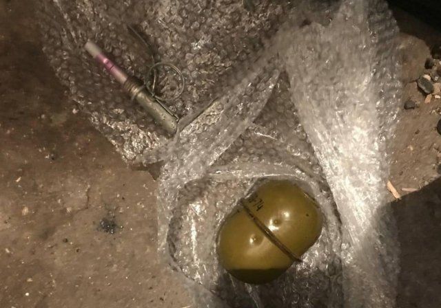 В геническе полицейские изъяли у местного жителя боевую гранату