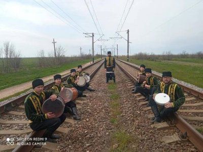Народний ансамбль барабанщиків "ATESH" зняв кліп для майбутнього телепроекту на телебаченні