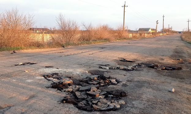 В Олешковской ОТГ начали применять нанотехнологии при ремонте дорог
