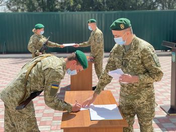 У Херсонському прикордонному загоні новобранці присягли не зрадити українському народові