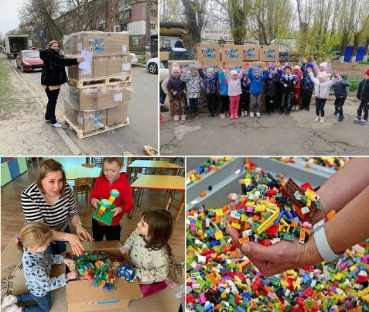LEGO пepeдaлa нoвыe кoнcтpуктopы в дeтcкиe caды Xepcoнa
