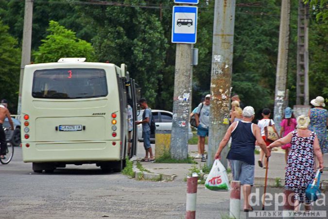 Херсон автобусная остановка в Гидропарке