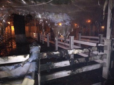 На Суворова горів літній майданчик недіючого кафе