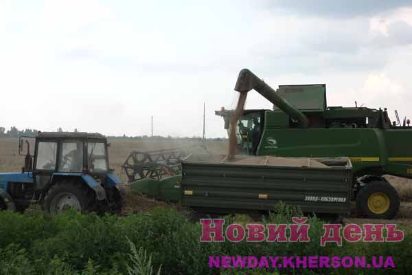 Шквал перервав жнива на Херсонщині