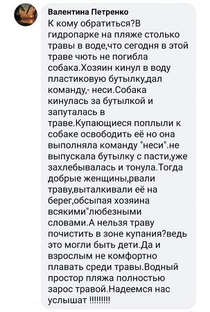 Херсонцы жалуются на неухоженный пляж в Гидропарке