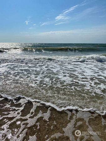 В Геническе мелкое море и песчаные пляжи