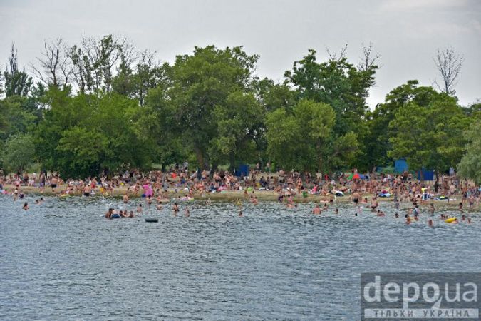 Херсон пляж на Малом Потемкинском острове