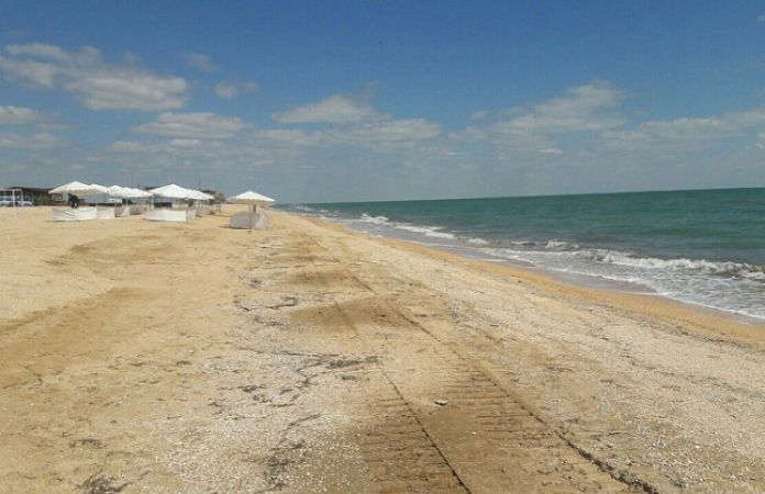 На Арабатской стрелке и в Кирилловке море почти очистилось от медуз