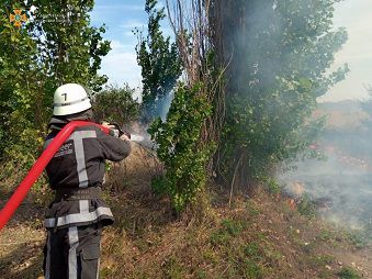 На Херсонщині протягом доби ліквідували 15 пожеж