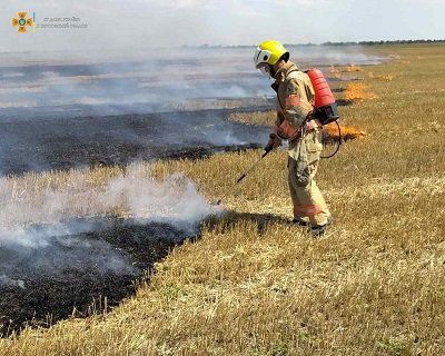 Знову горіли пожнивні залишки