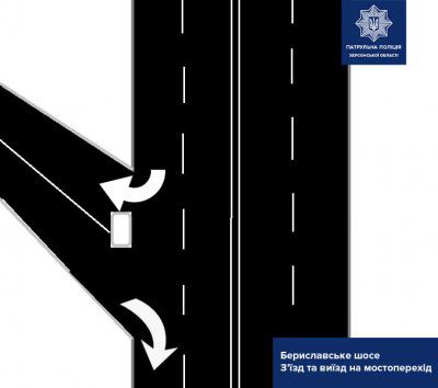 Патрульні нагадують херсонцям про правила руху на новому мостопереході