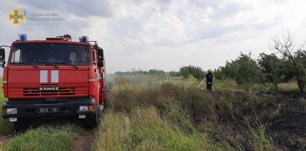 На открытых территориях Херсонщины - 22 пожара за сутки