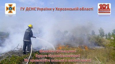 Великоолександрівські рятувальники загасили лісову пожежу